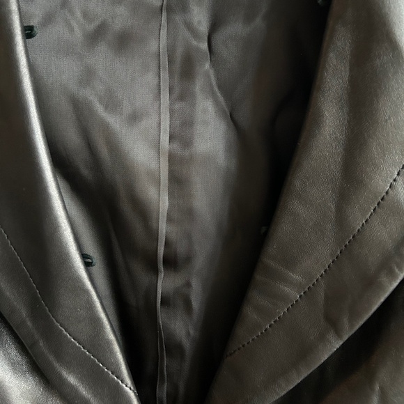 Diane von Furstenberg Black Leather Jacket – Size 6 – 100% Real Leather - Picture 9 of 9